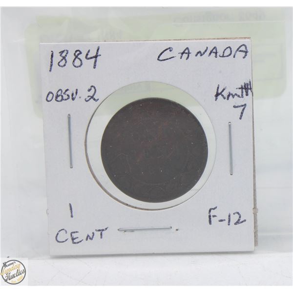CDN CENT COIN COLLECTION OBSV#2 1884
