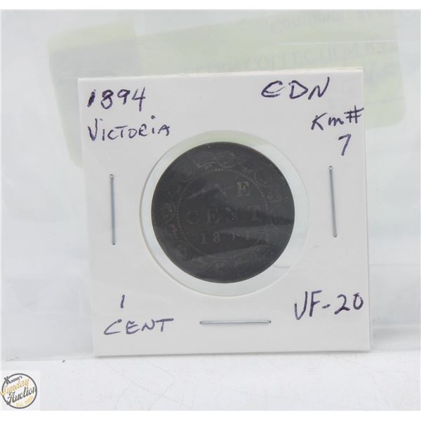 CDN CENT COIN COLLECTION 1894