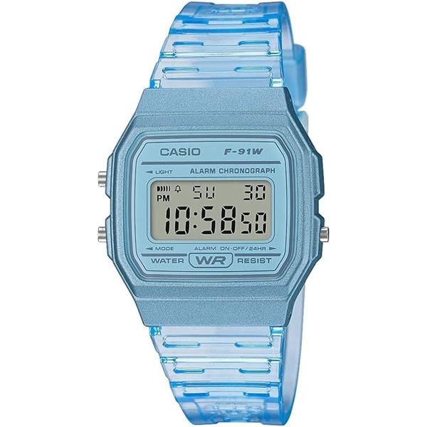 NEW CASIO QUARTZ WATCH WITH RESIN STRAP BLUE