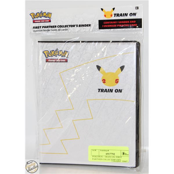 POKEMON TRAIN ON: FIRST PARTNER COLLECTOR'S BINDER