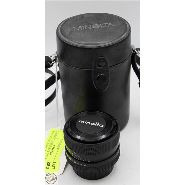 MINOLTA CAMERA LENS MADE IN SINGAPORE 819405 M0.45