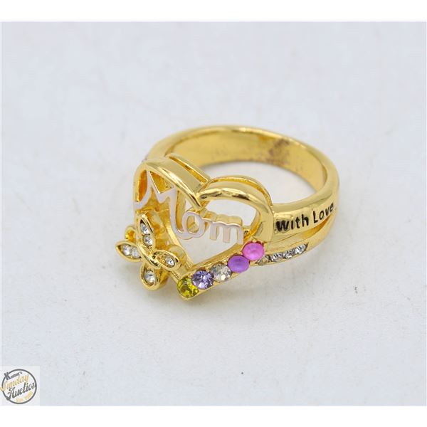 BUTTERFLY HEART RING SIZE 8