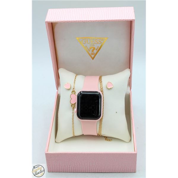 NEW 5PCS WOMEN'S ELECTRONIC WATCH HEART