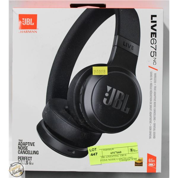 NEW JBL LIVE675NC TRUE ADAPTIVE NOISE CANCELLING