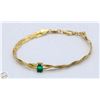 Image 1 : LADIES SILVER 925 ITALY GOLD PLATED BRACELET