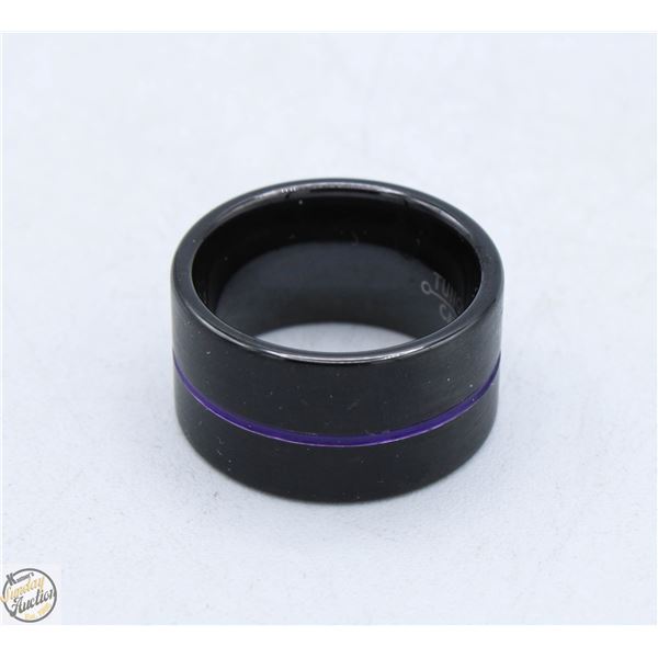 TUNGSTEN CARBIDE RING. SIZE 8.25