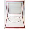 Image 1 : STAMPED 18K WHITE GOLD DIAMOND NECKLACE 27CT