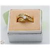 Image 1 : 14KT YELLOW/WHITE GOLD CUSTOM DESIGNED DIAMOND