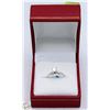 Image 1 : 14KT WHITE GOLD DIAMOND (0.40CT) RING SIZE 6.25