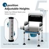 Image 4 : BRAND NEW 4 IN 1 FOLDING BEDSIDE COMMODE CHAIR