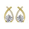 Image 1 : 1 CT GRA CERTIFIED FISHTAIL STYLE ROUND BRILLIANT