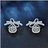 Image 2 : 1 CT GRA CERTIFIED BOW STYLE ROUND BRILLIANT