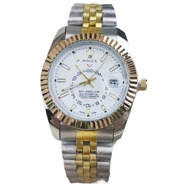 NEW REPLICA R0LEX "SKY-DWELLER" QUARTZ WATCH