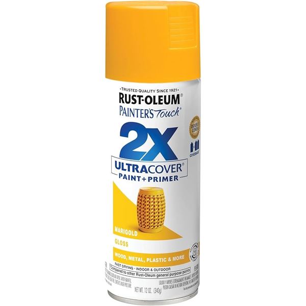 3 NEW RUST-OLEUM PAINTER'S TOUCH GLOSS MARIGOLD