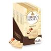 Image 1 : NEW 8 X 90G FERRERO ROCHER WHITE CHOC BAR HAZELNUT