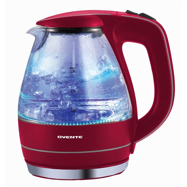 NEW 1.5L OVENTE GLASS ELECTRIC KETTLE