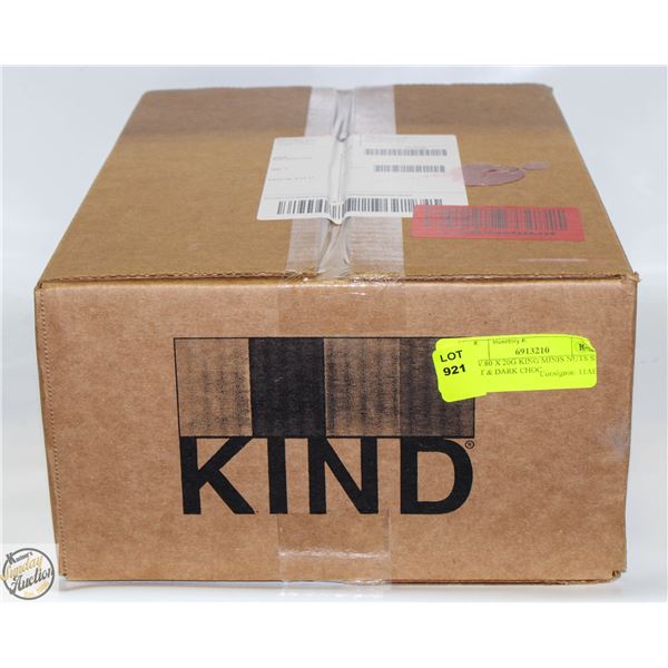 NEW 80 X 20G KING MINIS NUTS SEA SALT & DARK CHOC