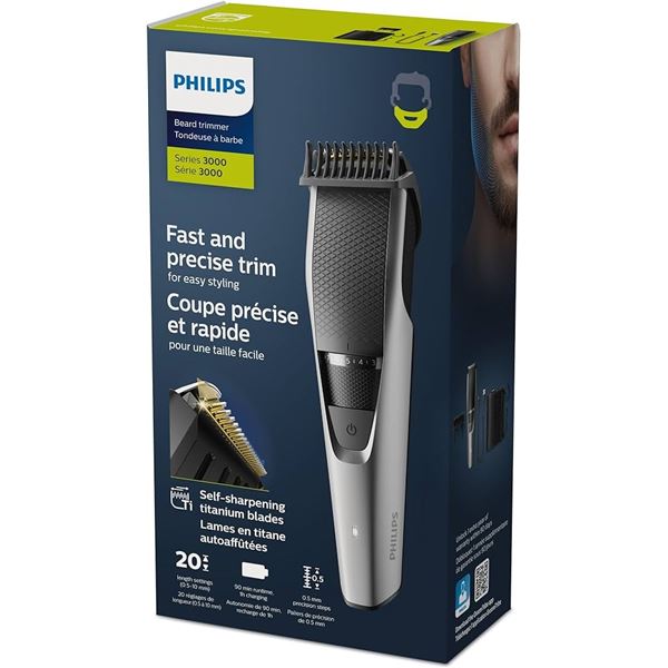 NEW REPACKED PHILIPS SERIES 3000 BEARD TRIMMER