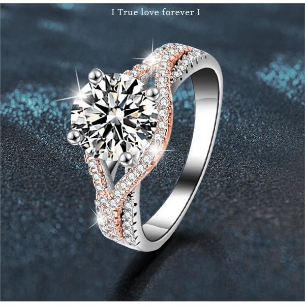 2 CT GRA CERTIFIED ROUND BRILLLIANT MOISSANITE 925S