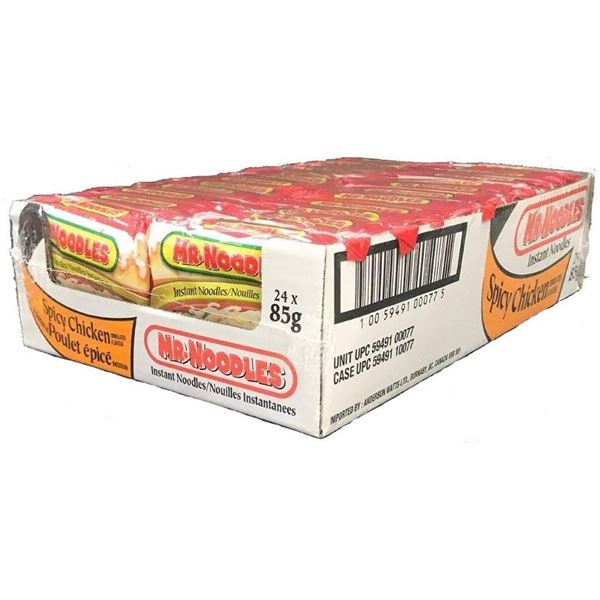 NEW 24 X 85G MR NOODLE CHICKEN *NO VISIBLE BB*