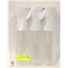 Image 1 : NEW 3 PACK OF WHITE SPRAY BOTTLES
