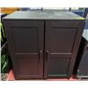 Image 1 : BAILIFF SEIZED: BLACK CABINET 3 SHELVES