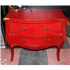 Image 1 : BAILIFF SEIZED: RED DRESSER 2 DRAWERS