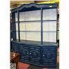 Image 1 : BAILIFF SEIZED: BLUE CHINA CABINET NEEDS DOORS
