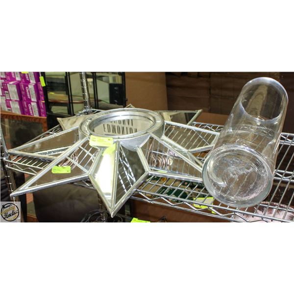 BAILIFF SEIZED: 8 POINTED MIRROR STAR