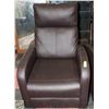 Image 1 : BAILIFF SEIZED:BROWN ELECTRIC LEATHERETTE RECLINER
