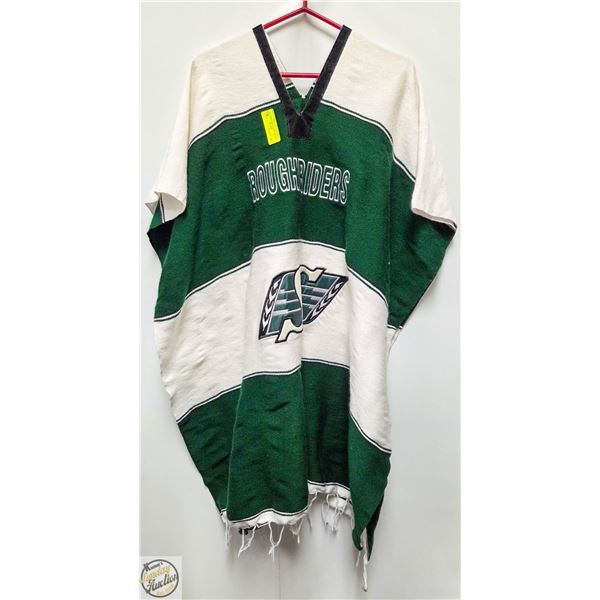 SASKATCHEWAN ROUGHRIDERS EMBROIDERED PONCHO