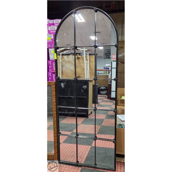 BAILIFF SEIZED: BLACK STANDING MIRROR