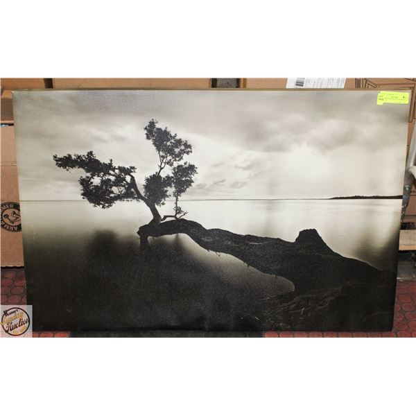 BONZAI TREE ON THE WATER WALL CANVAS