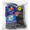 Image 1 : BLACK CREW SOCKS 12-16 SIZE 6-PACK FRUIT OF