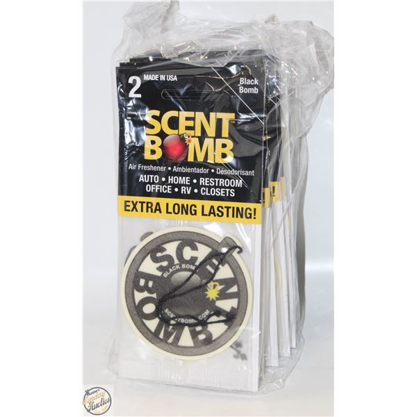 24 NEW AIR FRESHENERS - BLACK BOMB