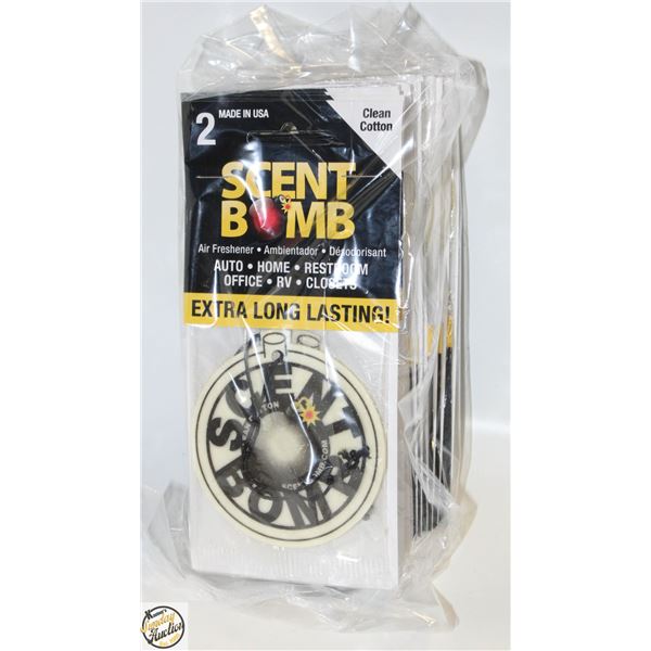 24 NEW AIR FRESHENERS - CLEAN COTTON