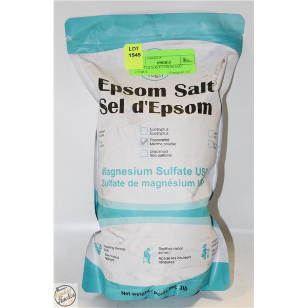 NEW 3LB YOGTI EPSOM SALT CITRUS