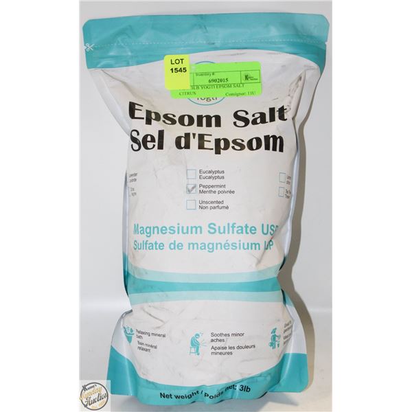 NEW 3LB YOGTI EPSOM SALT CITRUS
