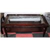 Image 1 : 2 TIER WOOD AND GLASS COFFEE TABLE