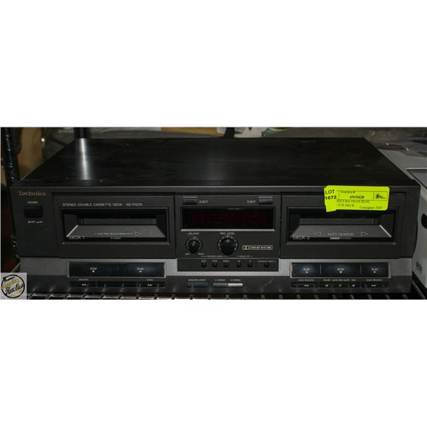 TECHNICS RS-TR210 DUAL CASSETTE DECK