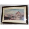 Image 1 : CLIFFS OF GREEN RIVER BY THOMAS MORAN