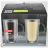 Image 1 : NEW BODUM DOURO 4 DOUBLE WALL GLASSES WITH