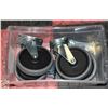 Image 1 : SET OF 4 LARGE WHEEL CASTORS