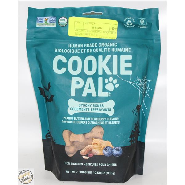 ORGANIC COOKIE PAL DOG TREATS PEANUT BUTTER &