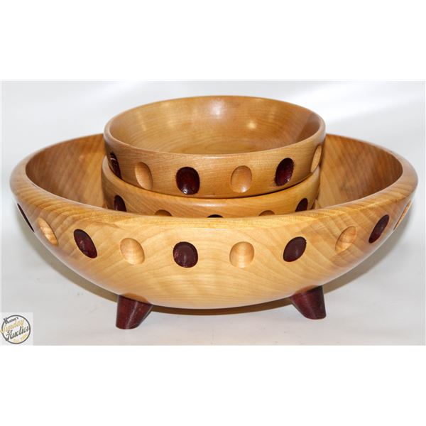 STAMPED SALAD BOWL “BARIBOCRAFT” 4 PIECES