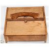 Image 1 : ANTIQUE HANDMADE WOODEN SEWING BOX