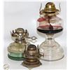 Image 1 : VINTAGE OIL LAMPS WITH LIQUID - ESTATE
