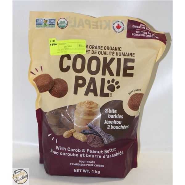 ORGANIC COOKIE PAL DOG TREATS 1KG BAG BB 5/25.