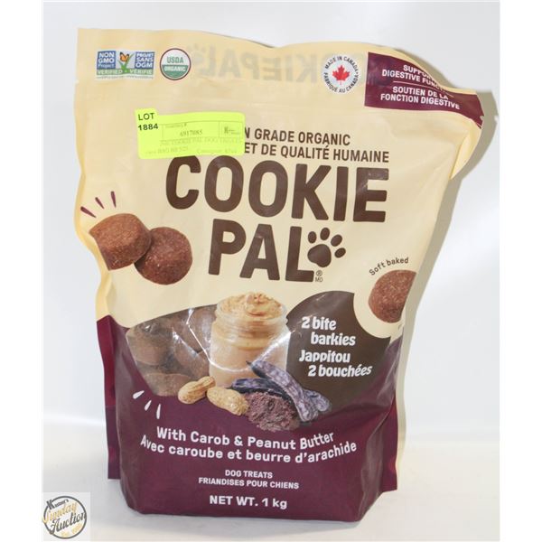 ORGANIC COOKIE PAL DOG TREATS 1KG BAG BB 5/25.