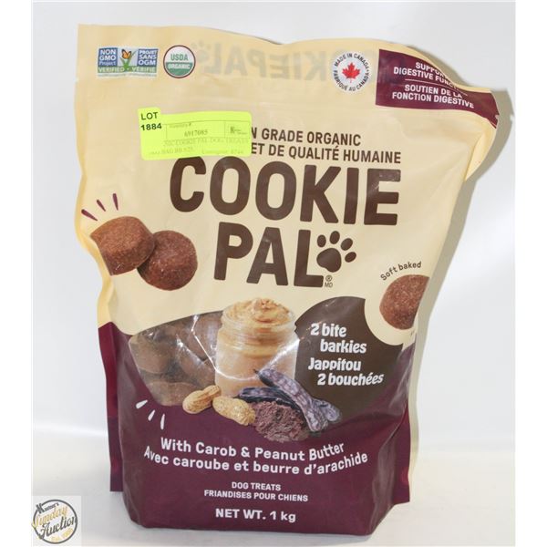 ORGANIC COOKIE PAL DOG TREATS 1KG BAG BB 5/25.